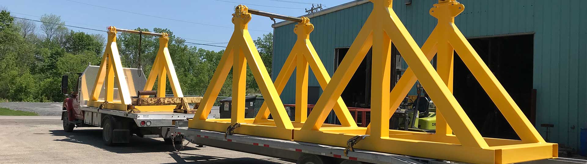 Industrial metal fabrication structure at Tracey Welding